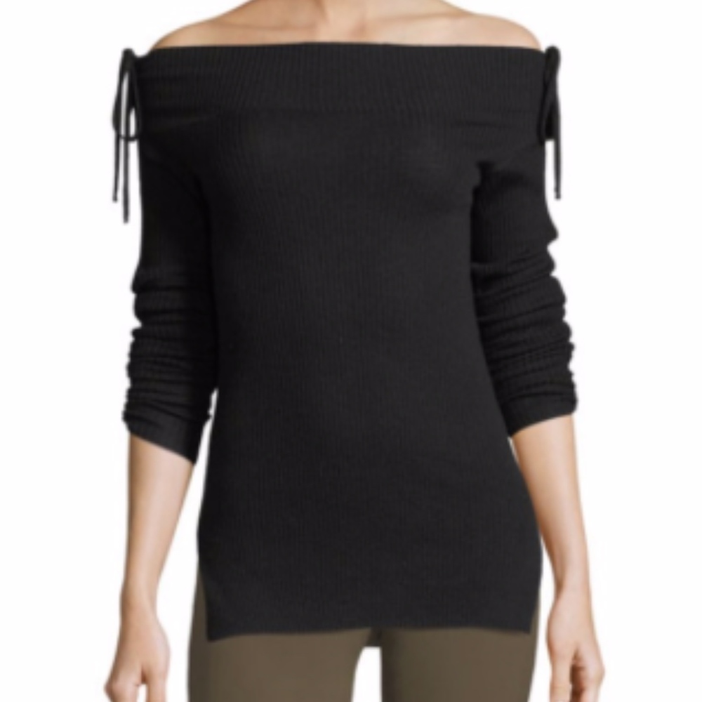 $295 Veronica Beard Nolan Sweater, black (XS)